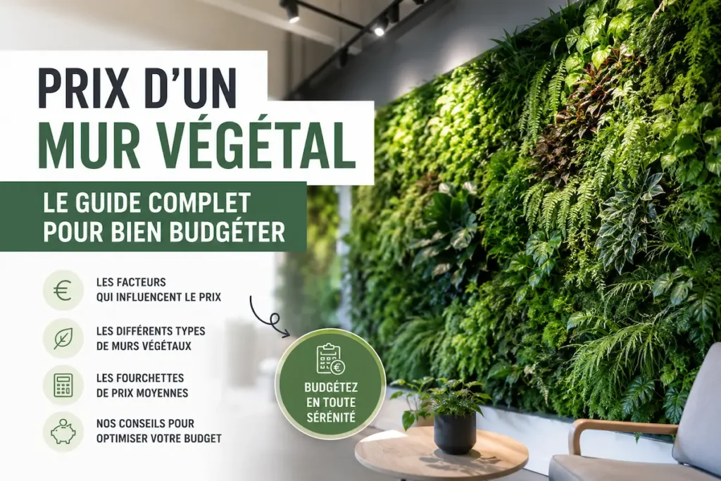 Prix d’un mur végétal : le guide complet pour bien budgéter